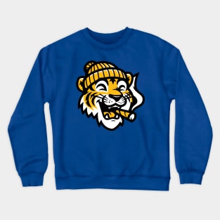 Detroit 'Log Rollers Tiger' T-Shirt: Show Your Detroit Pride and Love for Mary Jane with a Blunt-Tastic Tiger Design! Crewneck Sweatshirt